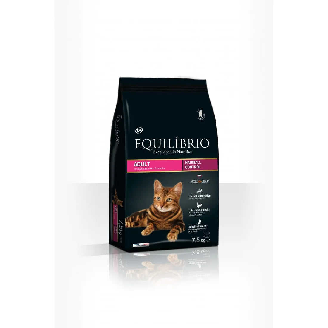 Equilibrio - суха храна за котки спомагаща естествено отделяне на космените топки - 7.5 кг.