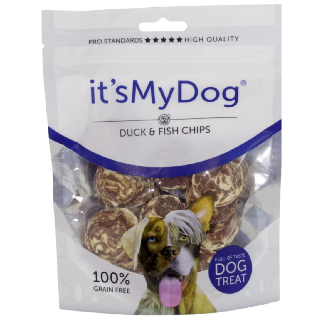 It`s My Dog - лакомство за кучета чипс с патешко и риба - 85 гр.