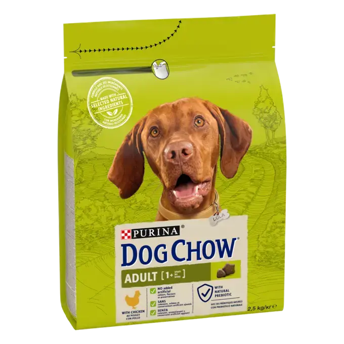 Purina Dog Chow Adult - Суха храна за кучета с пиле - 2.5 кг.