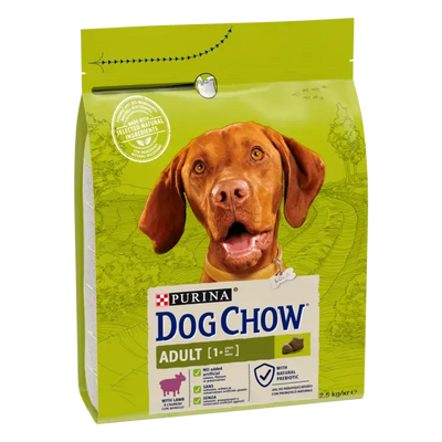 Purina Dog Chow Adult - Суха храна за кучета с агне - 2.5 кг.