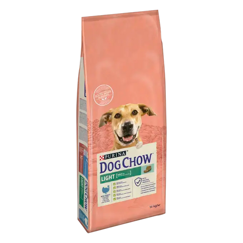Purina Dog Chow Adult - Суха храна за кучета с наднормено тегло с пуйка - 14 кг.