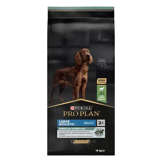 Purina Pro Plan Sensitive Digestion- Суха храна за кучета от едри породи с агне - 14 кг.