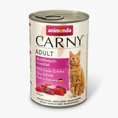 Carny Adult - консервирана храна за котки мултикоктейл - 6 броя х 400 гр.