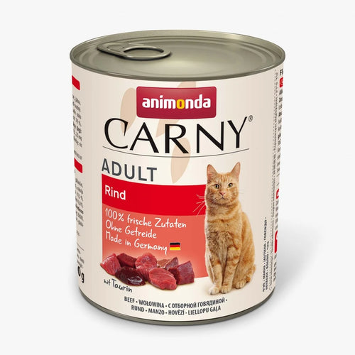 Carny Adult - консервирана храна за котки говеждо - 6 броя х 800 гр.