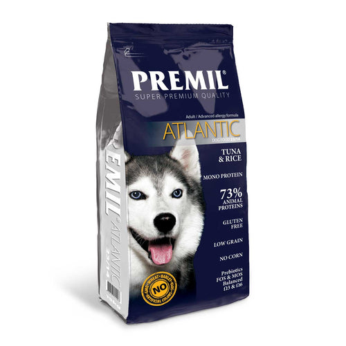 Premil - суха храна за кучета с риба тон и ориз - 2.5 кг.