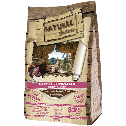 Natural Greatness - суха храна за кастрирани котки с пилешко месо