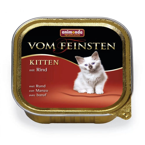 Vom Feinsten Kitten - пастет за бебета котки с говеждо - 6 броя х 100 гр.