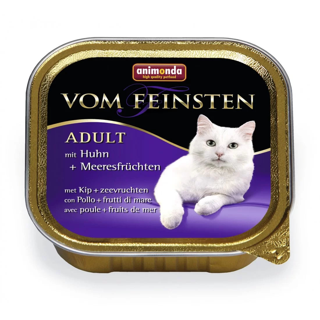 Vom Feinsten Adult - пастет за котки с пиле и морски деликатеси - 6 броя х 100 гр.