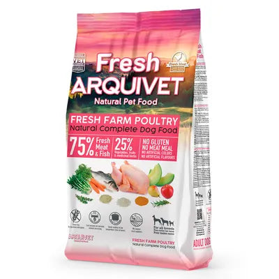 Arquivet - студено пресована храна за кучета със свежи селскостопански птици - 10 кг.