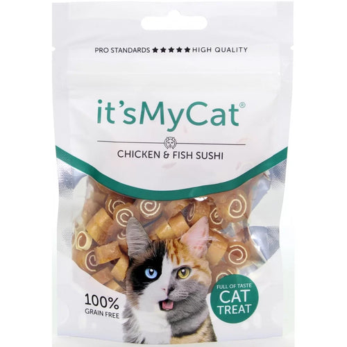 It's My Cat - лакомство за котки суши пиле и риба - 50 гр.