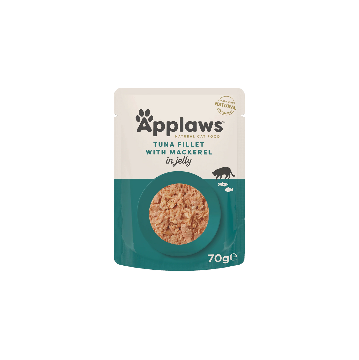 Applaws - пауч за котки с риба тон и скумрия в желе - 6 броя х 70 гр.