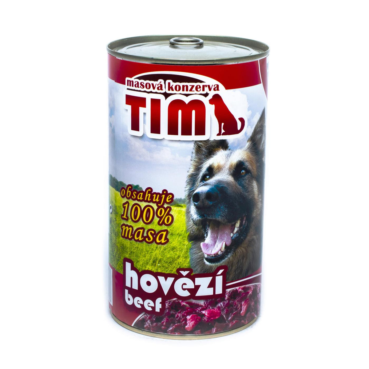 Tim – консервирана храна за кучета с говеждо - 8 броя x 1.200 кг.