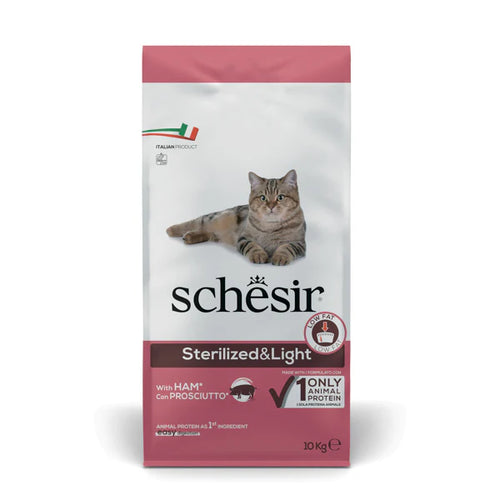 SCHESIR - суха храна за кастрирани котки с прошуто - 10 кг.