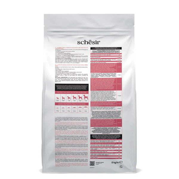 Schesir Adult Small - Суха храна за кучета с прошуто - 2 кг.