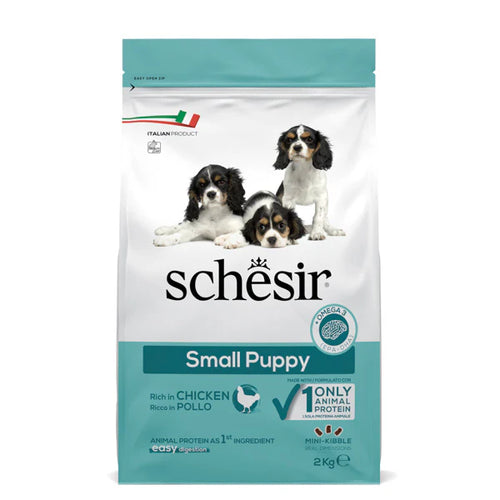 Schesir Puppy - Суха храна за подрастващи кучета с пиле - 2 кг.