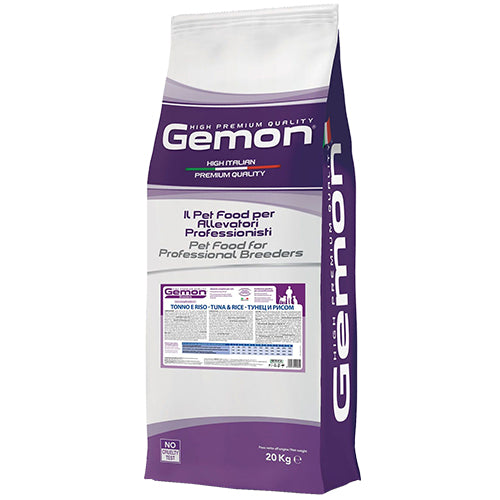 GEMON - суха храна за кучета от средни породи с риба тон и ориз - 20 кг.