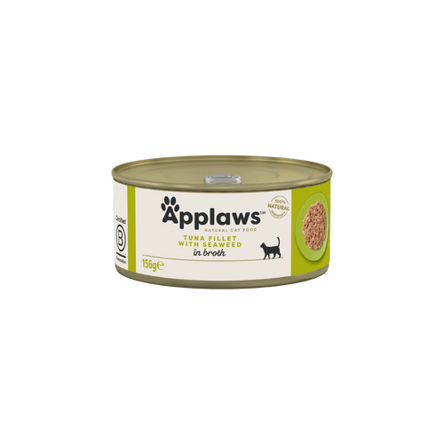 Applaws - консервирана храна за котки с риба тон и водорасли в бульон - 6 броя х 70 гр. или 6 броя х 156 гр.