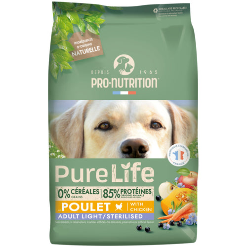 Pure Life - суха храна за кастрирани кучета и контрол на теглото - 2 кг.