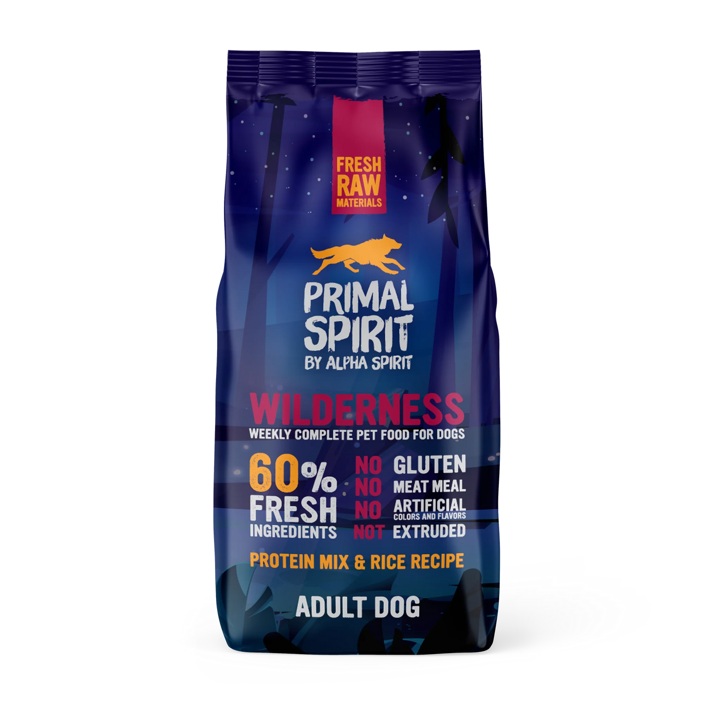 Primal Spirit - студено пресована храна за кучета със свинско, пиле и риба - 12 кг.