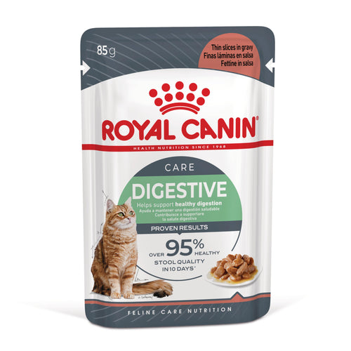 Royal Canin digestive care - паучове за котки - 12 броя x 85 гр.
