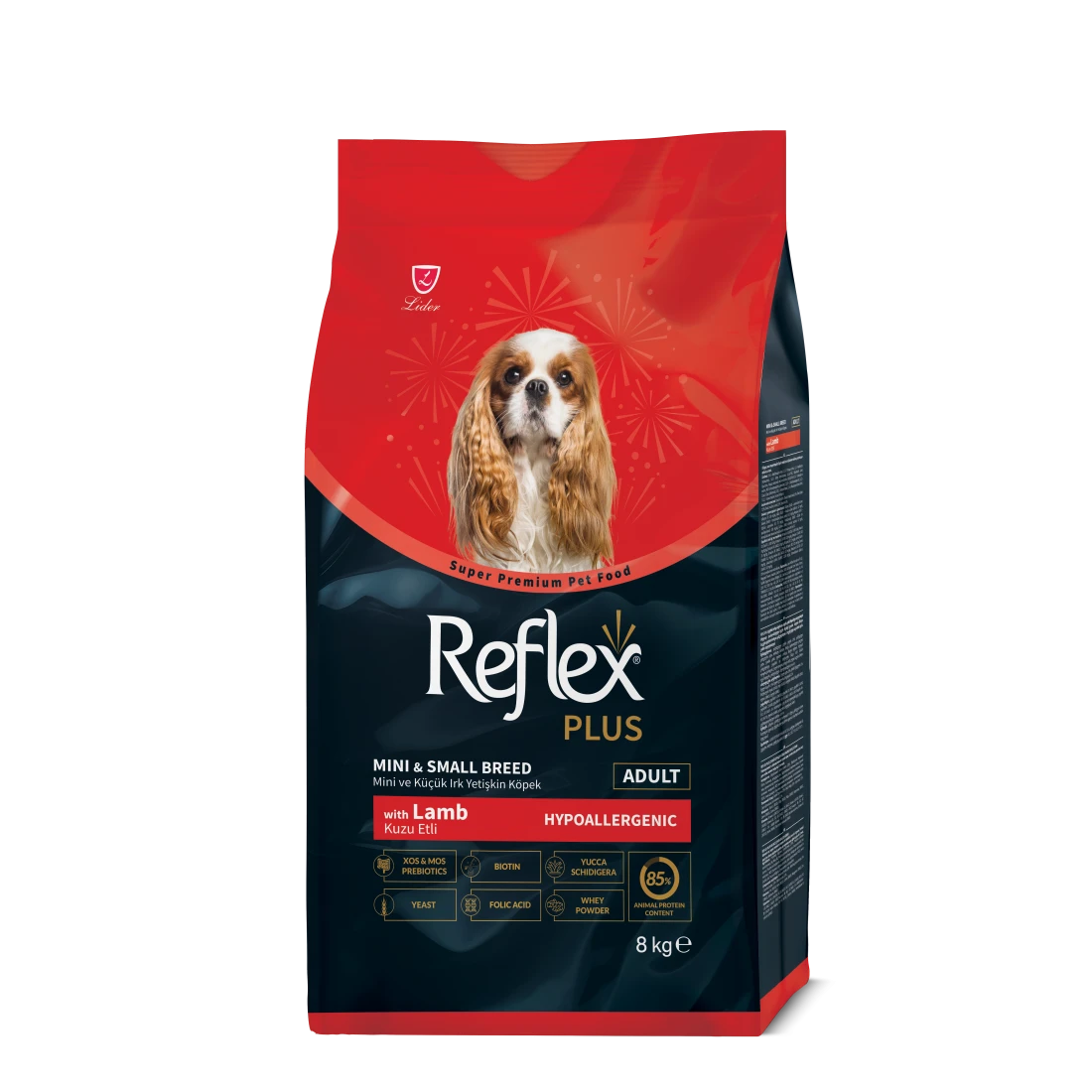 Reflex - Суха храна за кучета от много малки породи с агнешко- 8 кг.