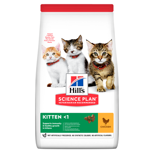 Hill’s - суха храна за подрастващи котки с пиле