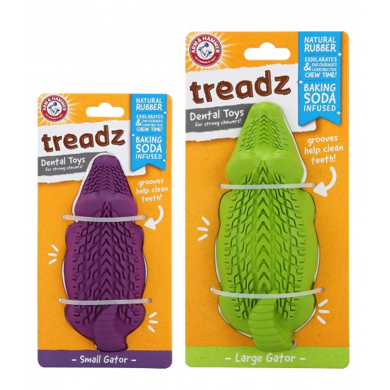 Arm&Hammer Super Treadz Gator - Играчка за кучета голям зелен крокодил