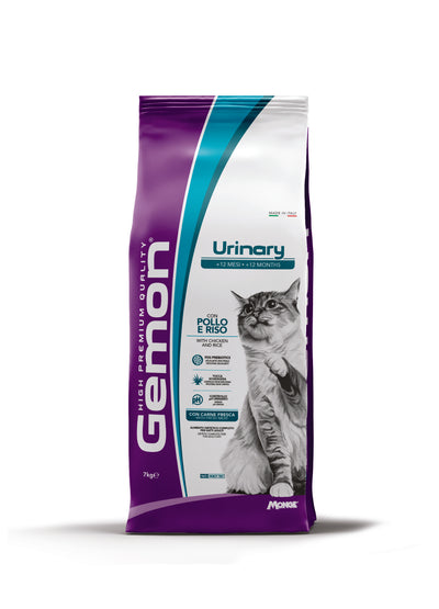 GEMON URINARY - суха храна за котки с пилешко и ориз - 7 кг.