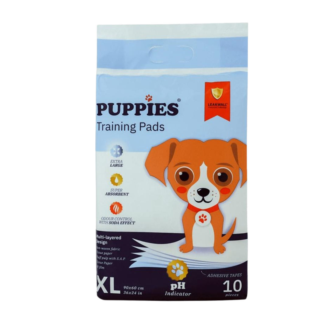 Puppies - хигиенни подложки за кучета размер XL 90x60 см - 10 броя