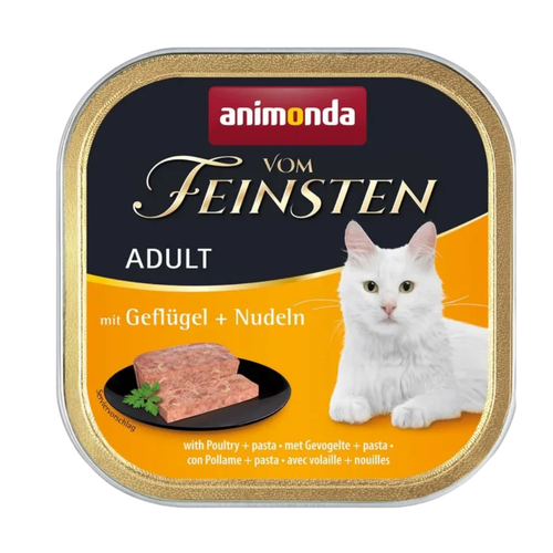 Vom Feinsten Adult - пастет за котки с птиче и паста - 6 броя х 100 гр.