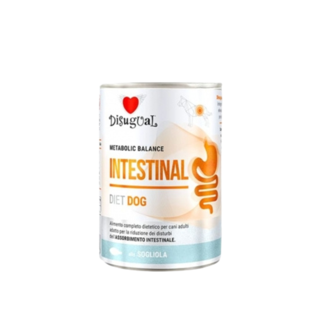 Disugual Metabolic Balance Intestinal - Консервирана храна за кучета с морски език - 6 броя х 400 гр.