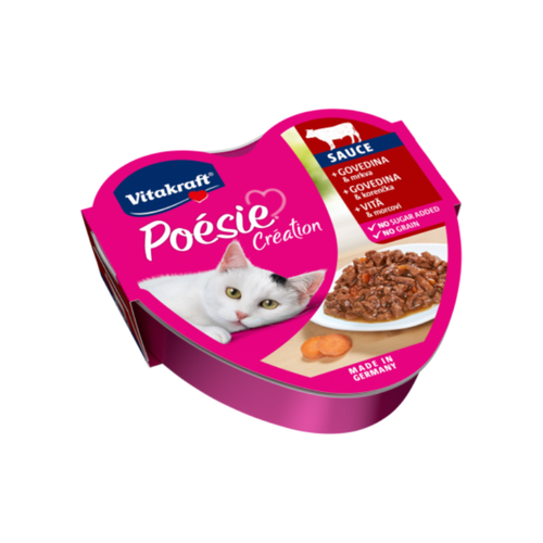 Poesie - пастет за котки с говеждо и моркови - 6 броя х 85 гр.