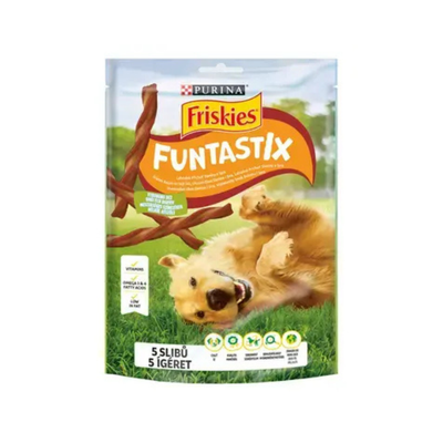 Purina Friskies Funtastix - лакомства за кучета с бекон и сирене - 175 гр.