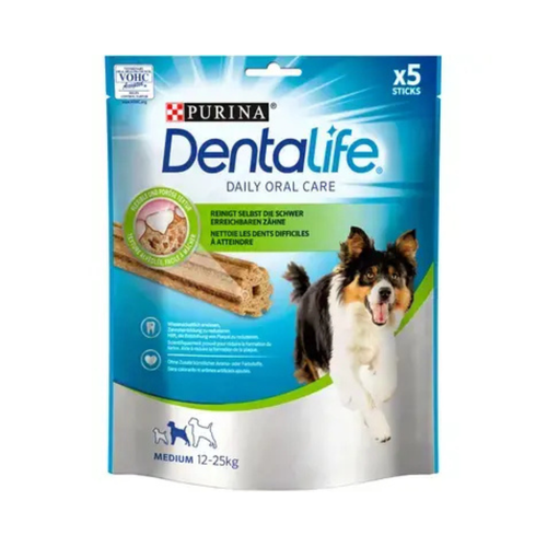 Purina DentaLife - лакомства за кучета от средни породи - 5 броя в опаковка
