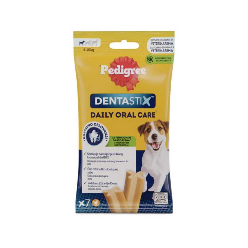 Pedigree DentaStix - лакомства за кучета от малки породи дентални стикове - 7 броя в опаковка