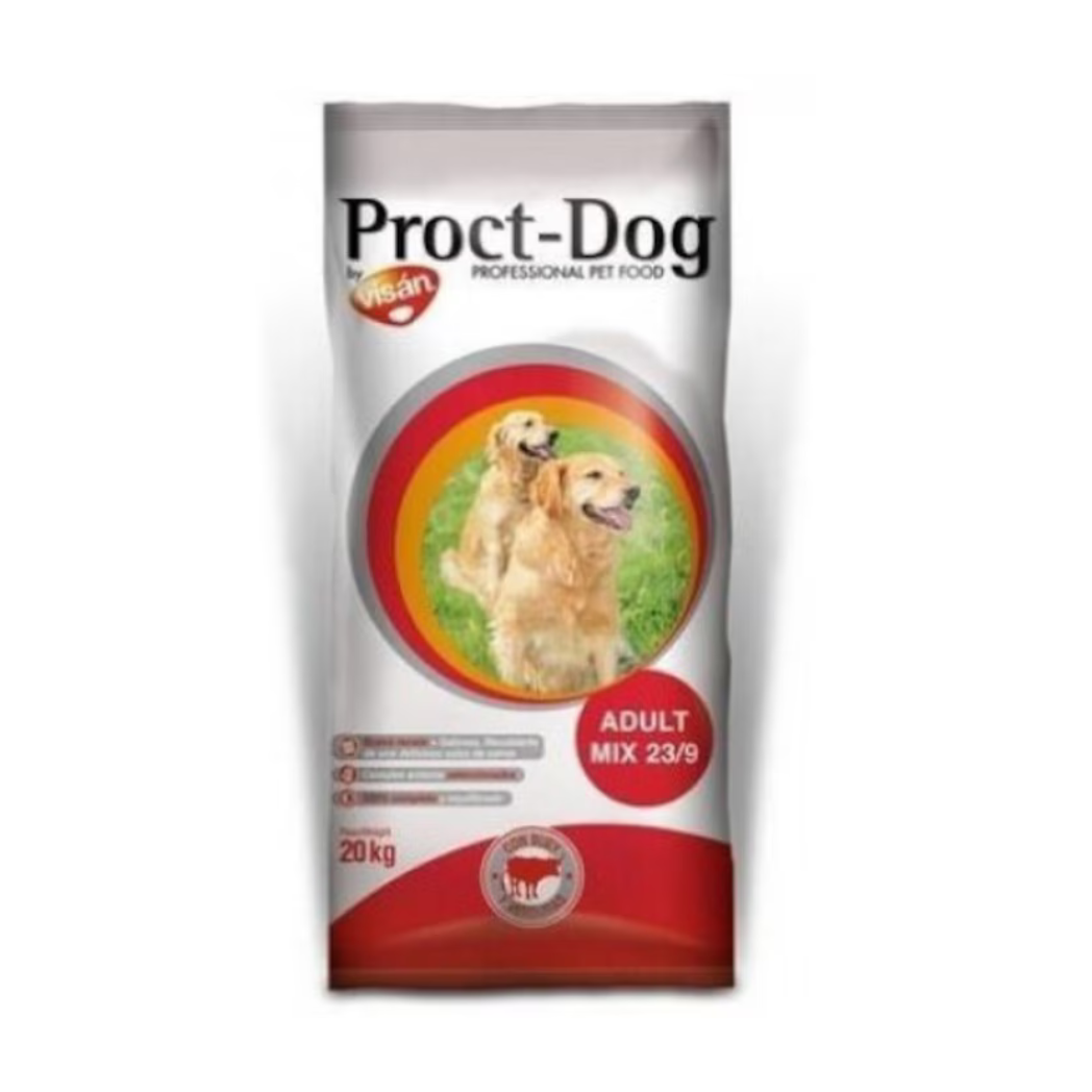 Proct-Dog Adult Mix - суха храна за кучета с говеждо и зеленчуци - 20 кг.