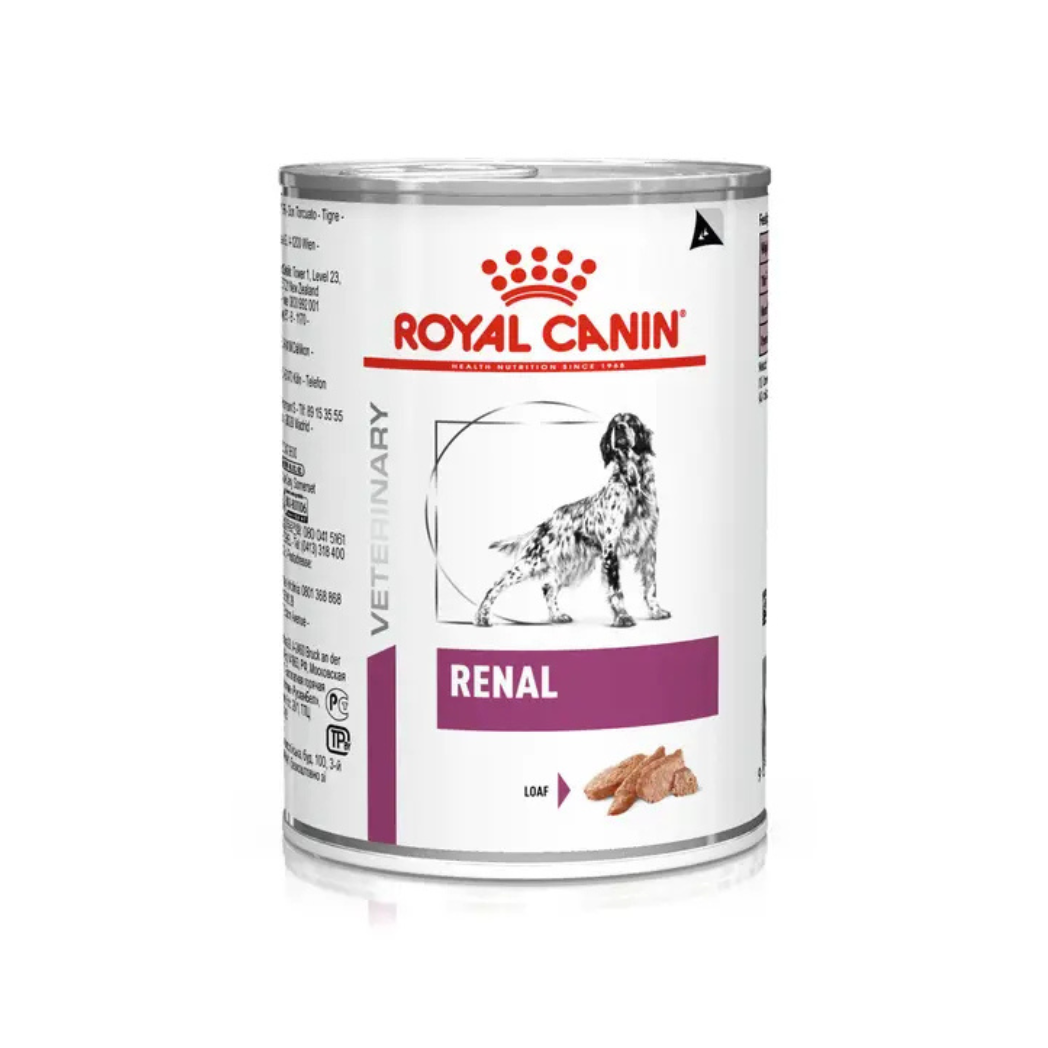 Royal Canin Renal - Консервирана храна за кучета в случаи на хронично бъбречно заболяване - 6 броя х 410 гр.