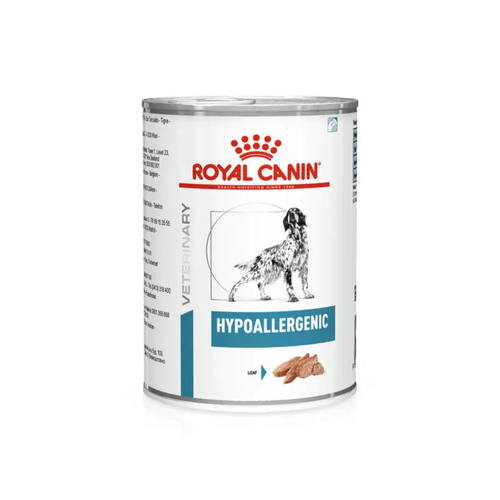 Royal Canin Hypoallergenic - Консервирана хипоалергенна храна за кучета - 6 броя х 400 гр.