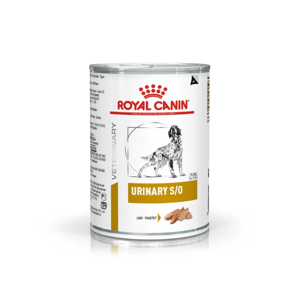 Royal Canin Urinary S/O - Консервирана храна с грижа за уринарния тракт за кучета - 6 броя х 410 гр.