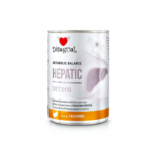 Disugual Metabolic Balance Hepatic - Консервирана храна за кучета с пуйка - 6 броя х 400 гр.
