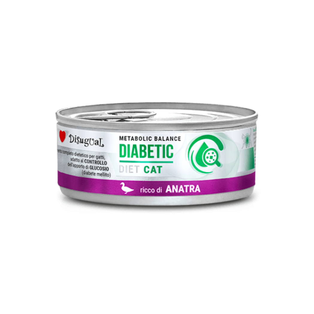 Disugual Metabolic Balance Diabetic - Консервирана храна за котки с патица - 6 броя х 85 гр.