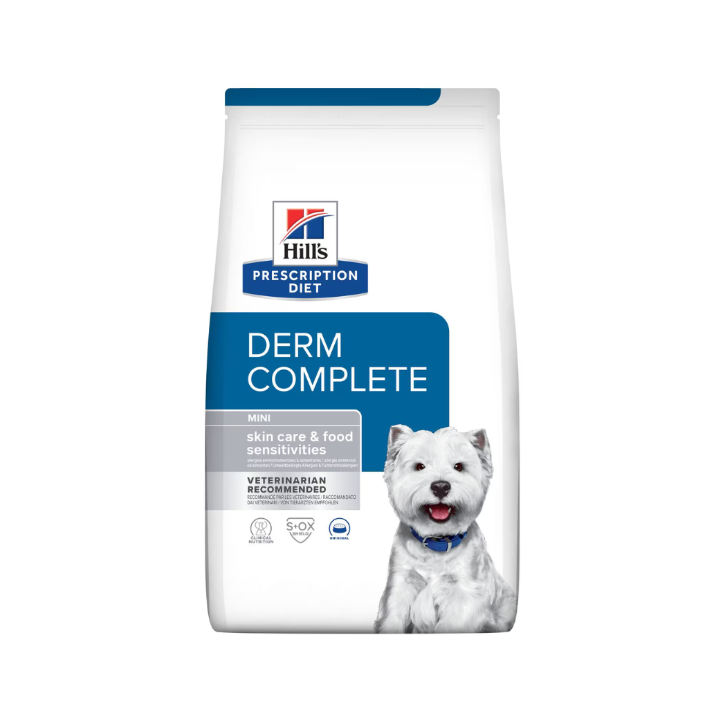 Hill's Prescription Derm Complete Mini - Суха храна за кучета от мини породи с грижа за кожата