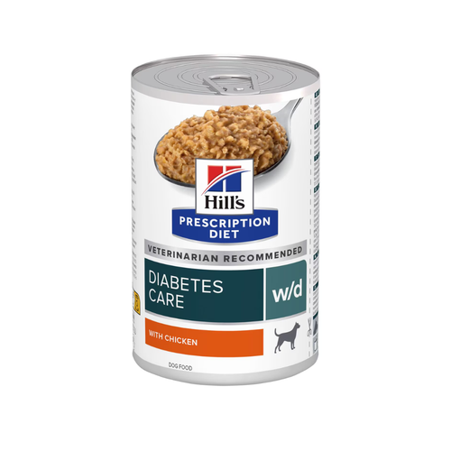 Hill's Prescription Diet w/d Diabetes Care - Консервирана храна за кучета регулираща приема на глюкоза - 6 броя х 370 гр.