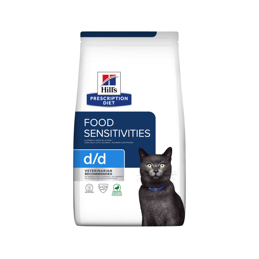 Hill's Prescription Diet d/d Food Sensitivities - Суха храна за котки с хранителни непоносимости - 1.5 кг.