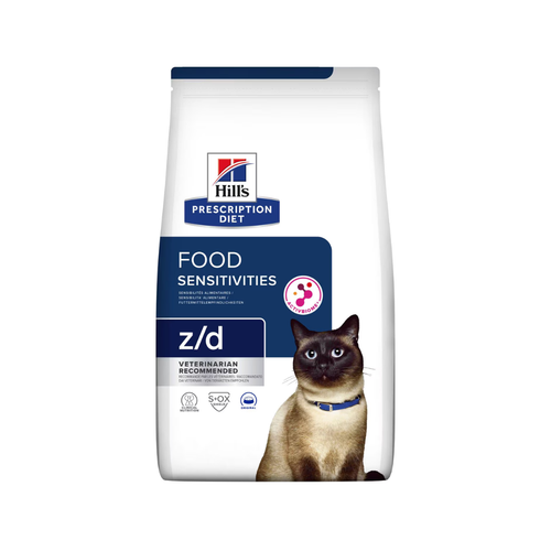Hill's Prescription Diet z/d Food Sensitivities - Суха храна за котки с хранителни непоносимости - 6 кг.