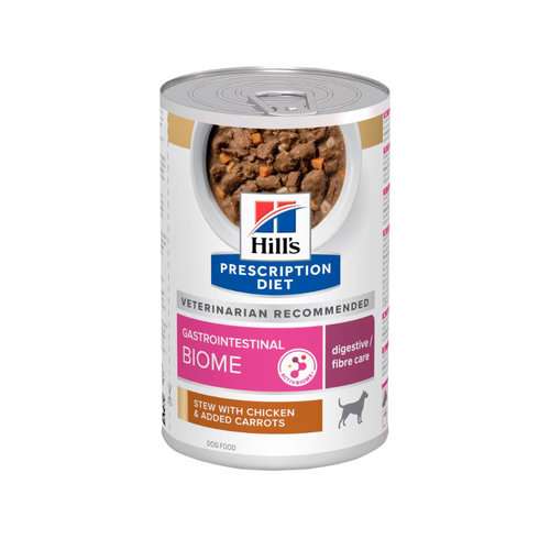 Hill's Prescription Diet Gastrointestinal Biome Stew - Консервирана храна за кучета с грижа за стомашно-чревният тракт - 6 броя х 354 гр.