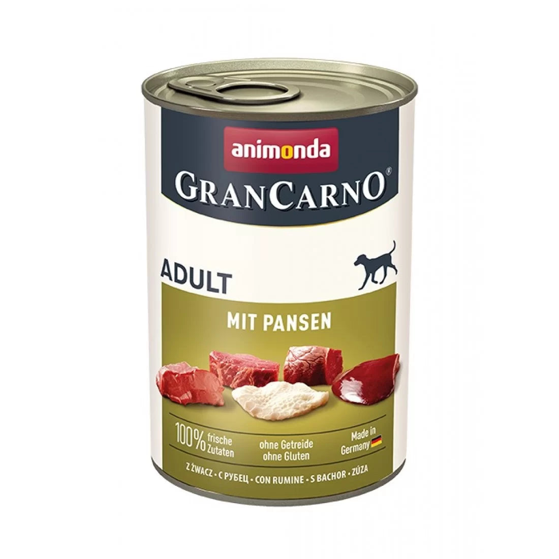 GranCarno - консервирана храна за кучета с шкембе - 6 броя х 400 гр.