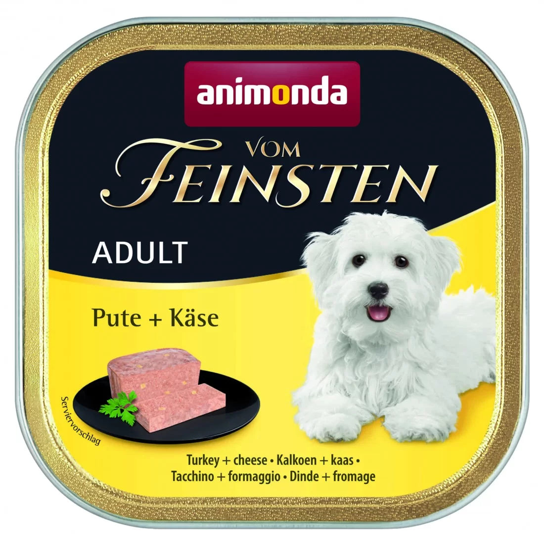 Vom Feinsten Adult - пастет за кучета с пуйка и сирене - 6 броя х 150 гр.