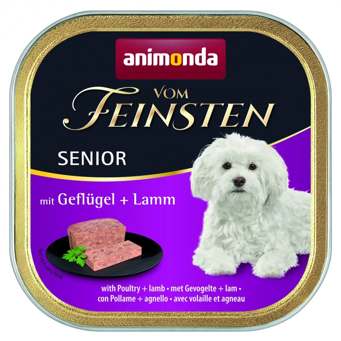 Vom Feinsten Senior - пастет за възрастни кучета с птиче месо и агне - 6 броя х 150 гр.
