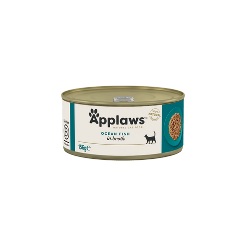 Applaws - консервирана храна за котки с океанска риба в бульон - 6 броя х 70 гр. или 6 броя х 156 гр.